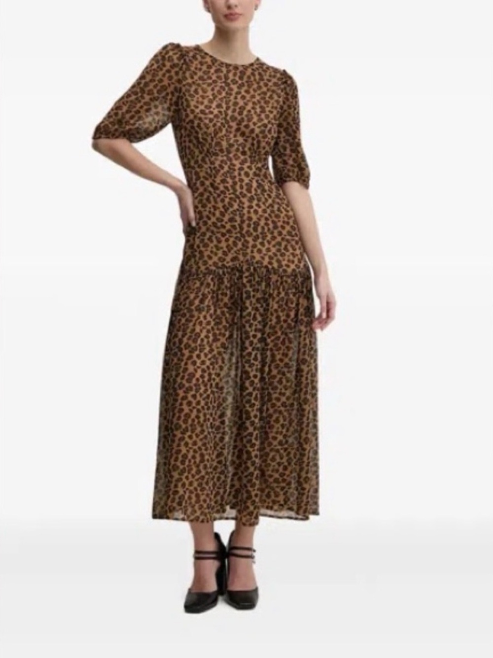 Never Fully Dresses Leopard Print Maxi Dress